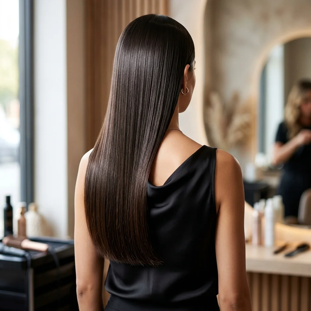 Traditional Brazilian keratin straightening