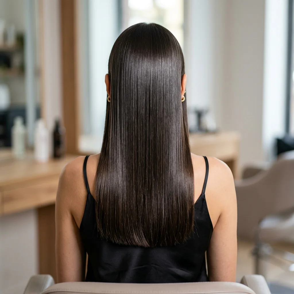 Permanent Japanese straightening full flat result