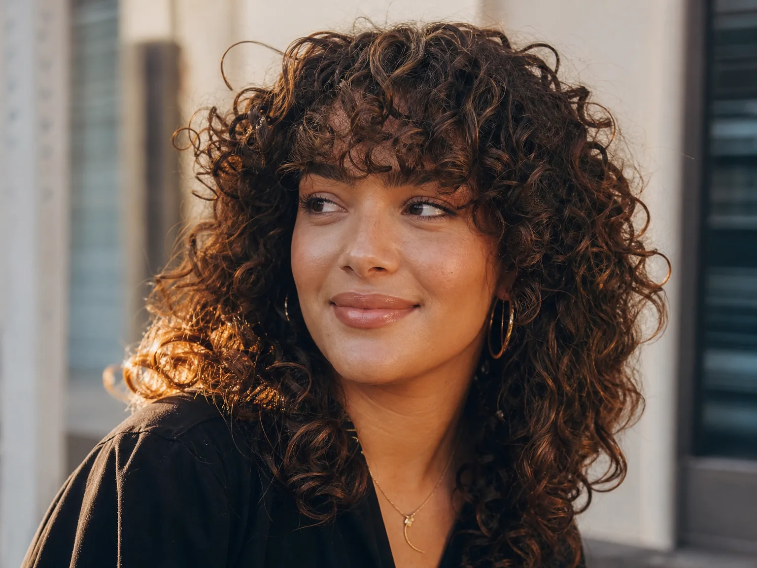Curly Bangs