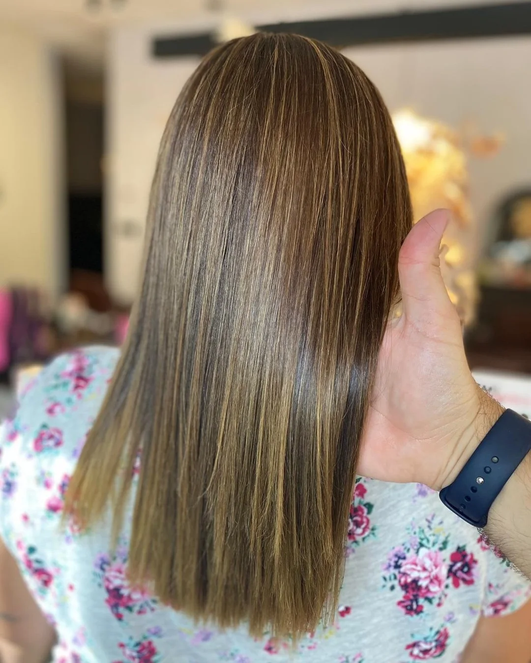 Alisado con acabado natural